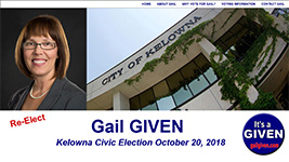 Gail Given, Kelowna